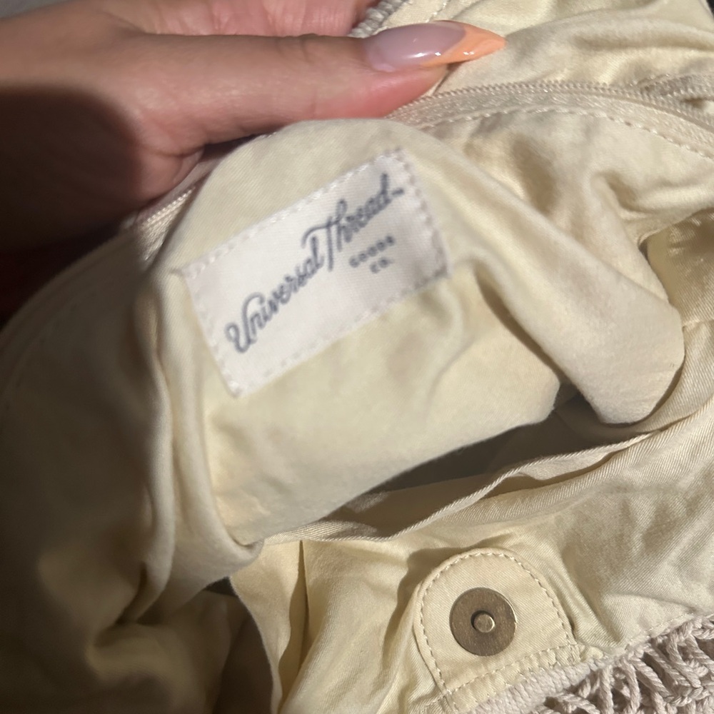 Universal Thread Beige Macrame Shoulder Bag - image 4